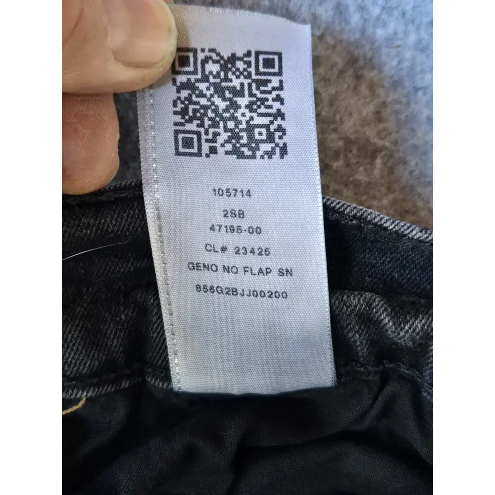 True Religion Geno Jeans Men's Dark Charcoal Wash Slim Fit 35x32